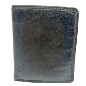 Spaghetti Western Black‎ Leather Bifold Wallet Supple leather NWT